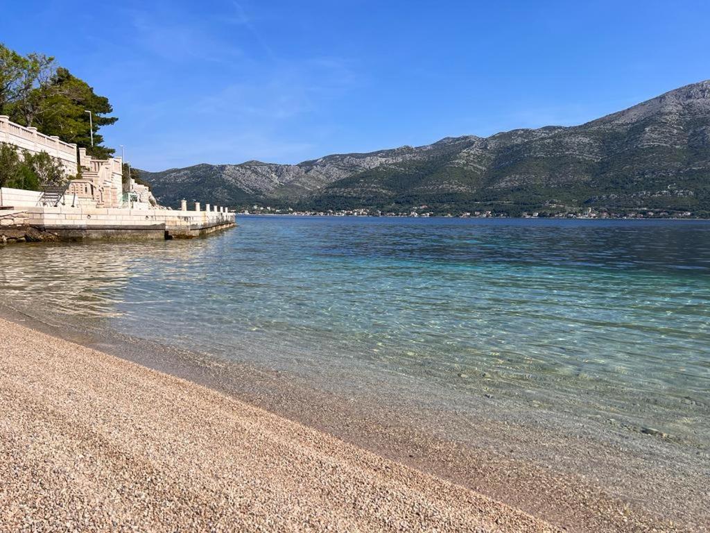 Villa Jade Apartments Front Row Sea View - Walk To Korcula Old Town Medvinjak Eksteriør billede